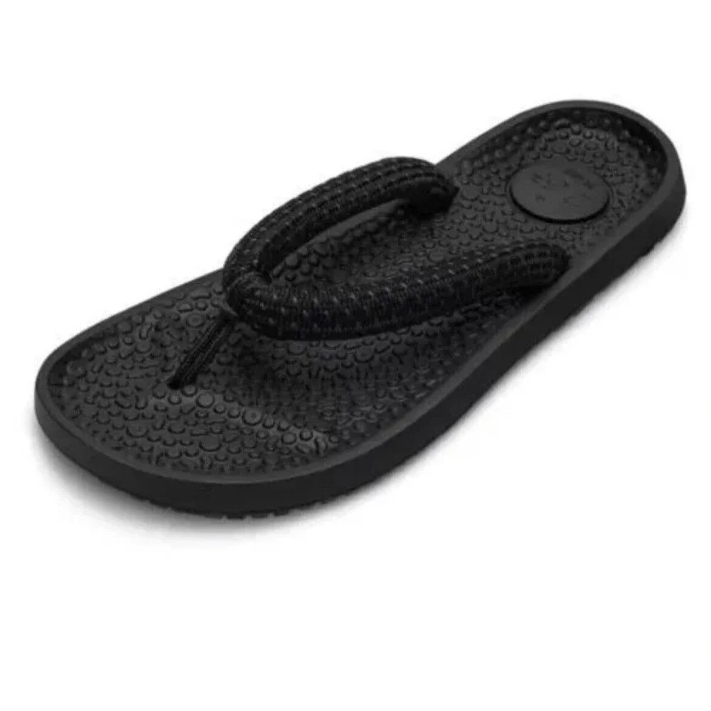 Allbirds Sugar Zeffer Natural Black 2.83 Flip Flops Womens 12 Men 10 Sandals NEW